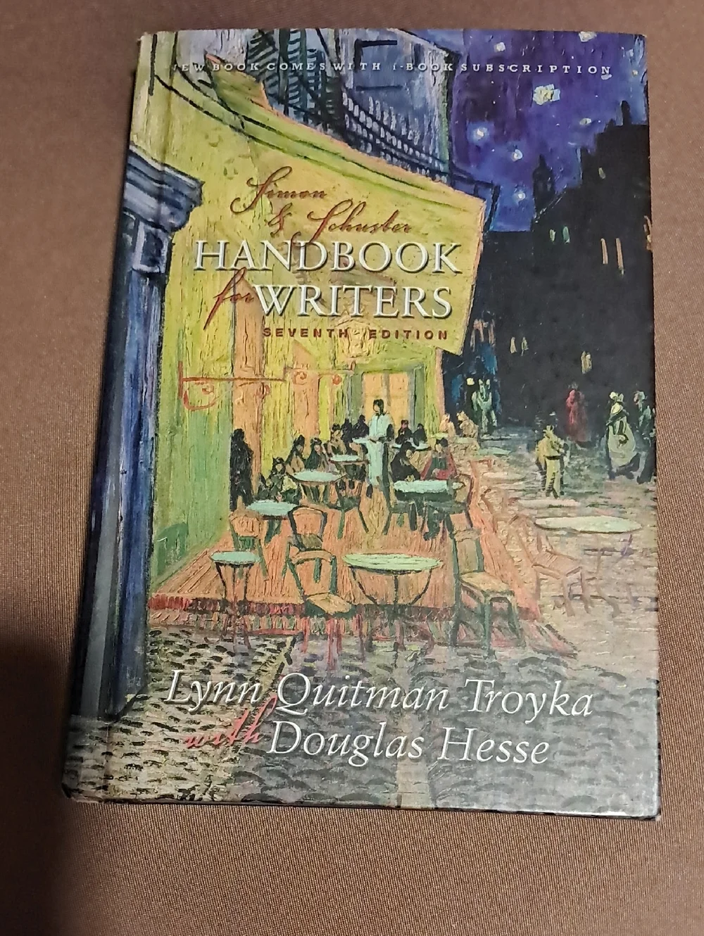 Handbook for Writers by Lynn Quitman Troyka - Artistic Blue & Yellow Cover